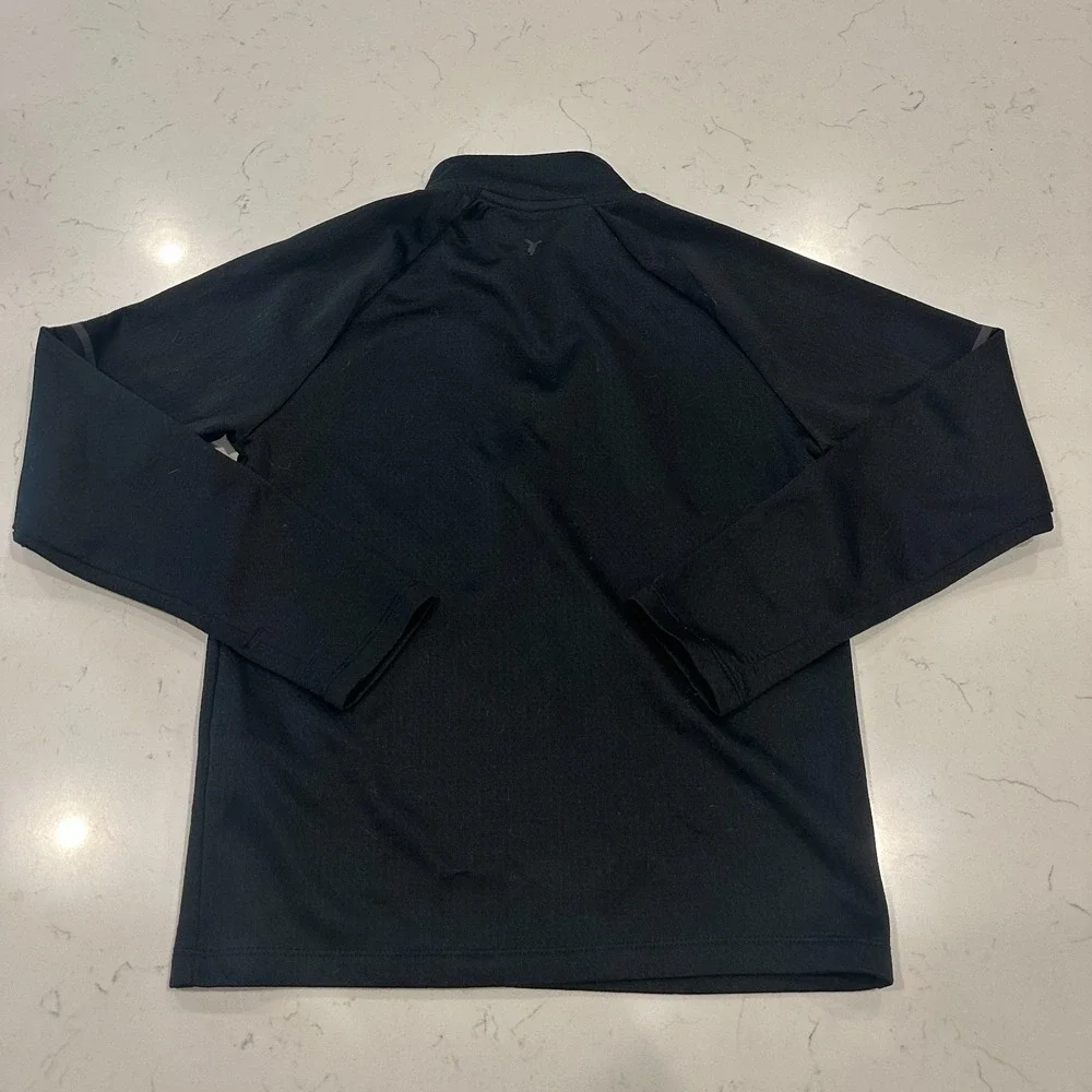 Old Navy Active Girls M 8 Black Go-Dry Quarter Zip Pullover Jacket Sweatshirt